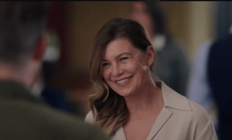 Meredith Grey from Grey's Anatomy Season 18.