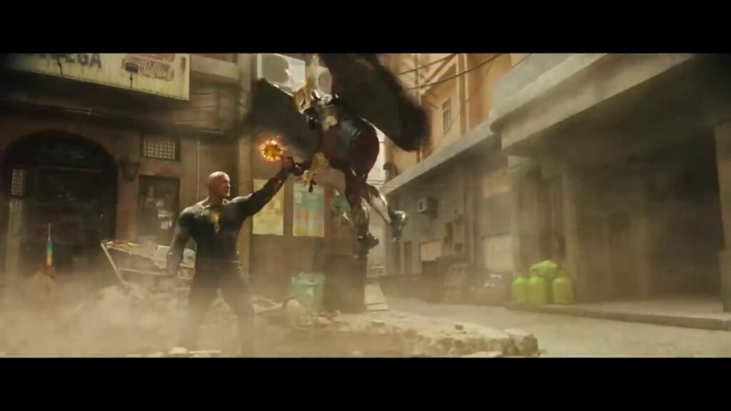 Scene from Black Adam Movie