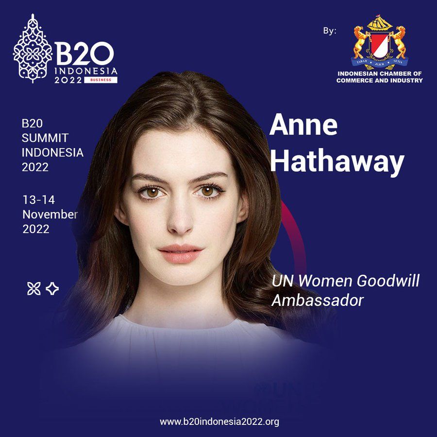 Anne Hathaway Becomes G20 Bali Speaker