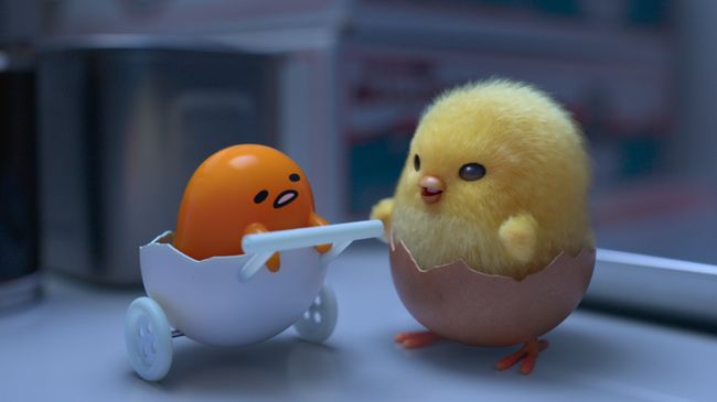 Sinopsis Gudetama: An Eggcelent Adventure mengisahkan Gudetama dan Shakipiyo keluar dari kulkas restoran untuk mencari ibu.