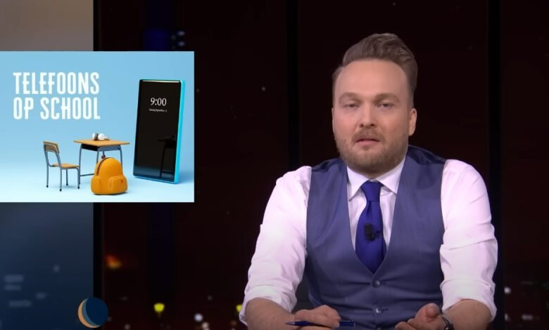 Arjen Lubach cracks down on absurd school phone policies