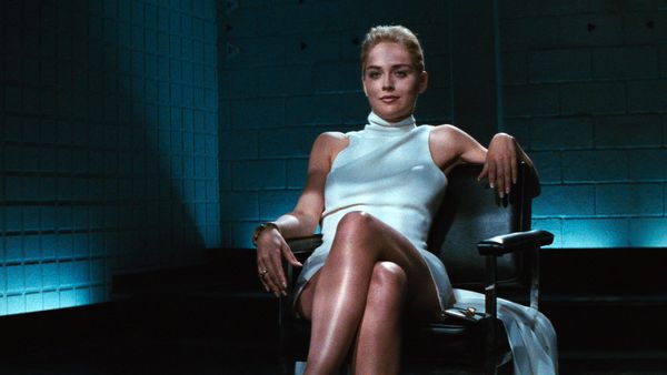 sharon stone, panties, paul verhoeven, basic instinct, scene, biography