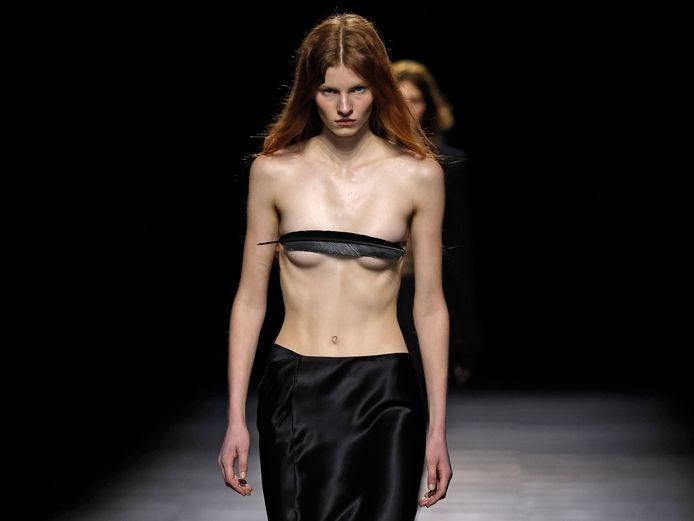 The look debuted at Paris Fashion Week.