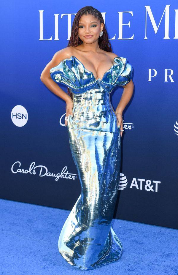 little mermaid, the little mermaid, premiere, halle bailey, heidi klum, blue carpet, looks, ariel