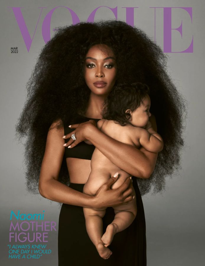 Naomi Campbell and her daughter.