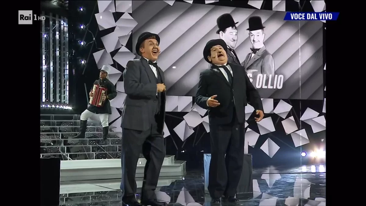 “Tale e Quale Show”: the Cirilli-Paolantoni duo excites with the tribute to Laurel and Hardy